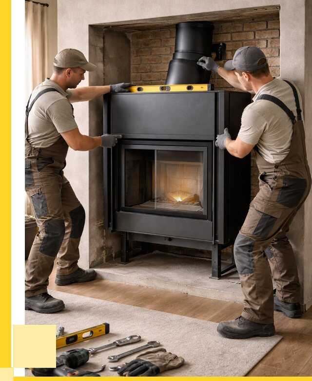 Установка каминных топок в Ейске под ключ от 18551 р. | ЭриданЕск