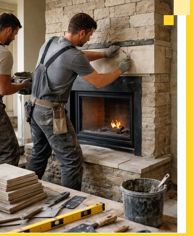 Проектирование и установка открытых каминов в Ейске