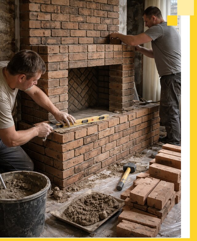 Изготовление и установка кирпичных каминов в Ейске