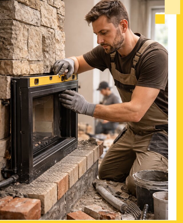 Дровяные камины под ключ в Ейске: монтаж, обустройство