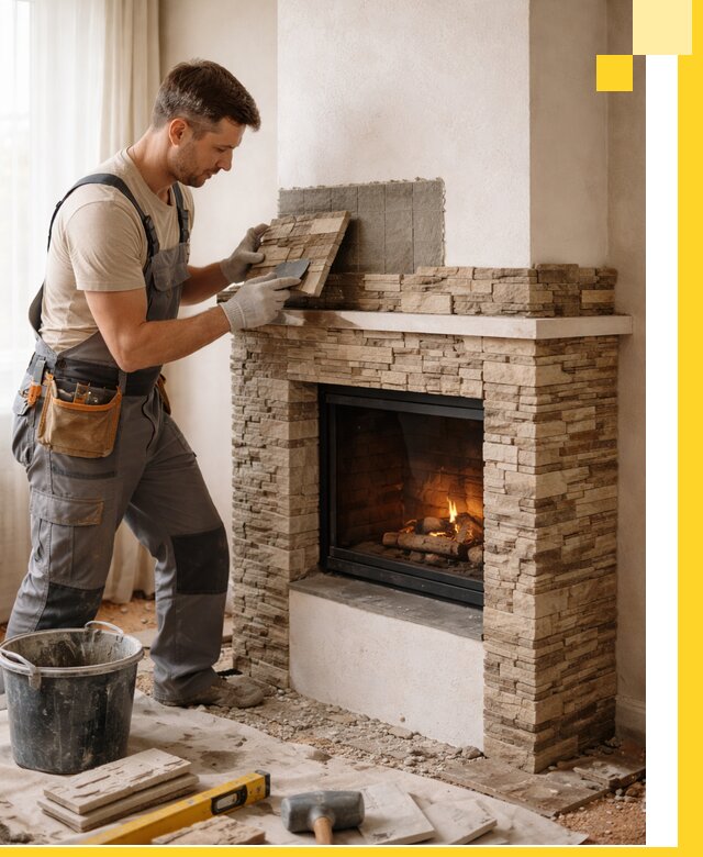 Изготовление и монтаж каминов для дома под ключ в Ейске