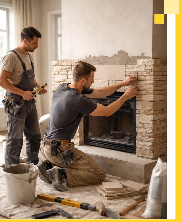 Установка и монтаж каминов для загородного дома в Ейске