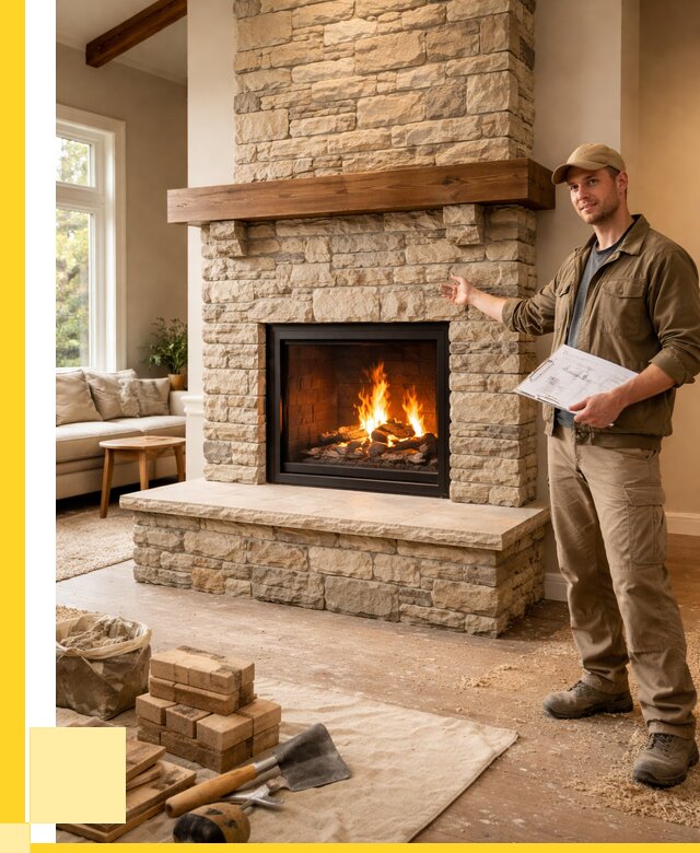 Камины под ключ в Ейске от 185508 р. | ЭриданЕск — установка