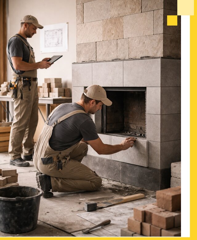 Индивидуальные проекты каминов и каминных систем в Ейске