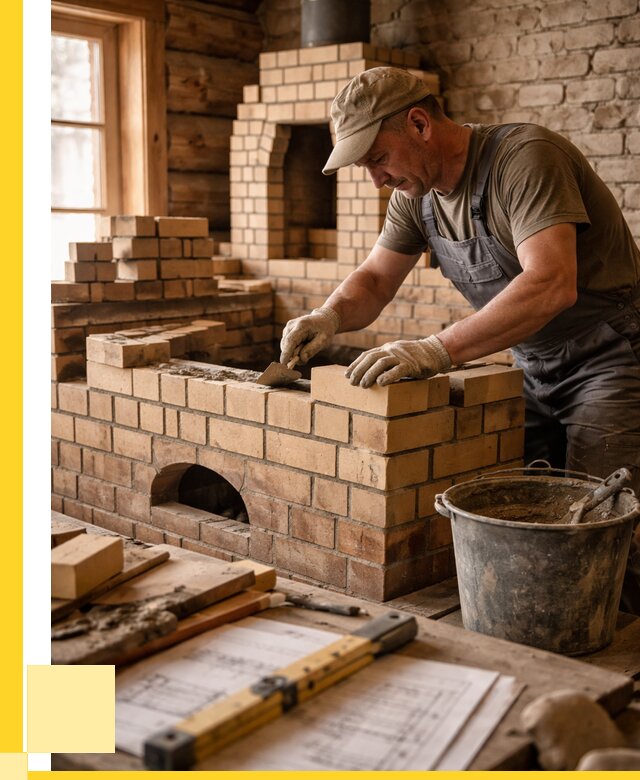 Кладка печей из кирпича в Ейске цены от 30918 р. - ЭриданЕск