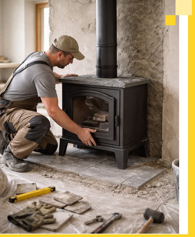 Профессиональный монтаж печей и каминов в Ейске под ключ