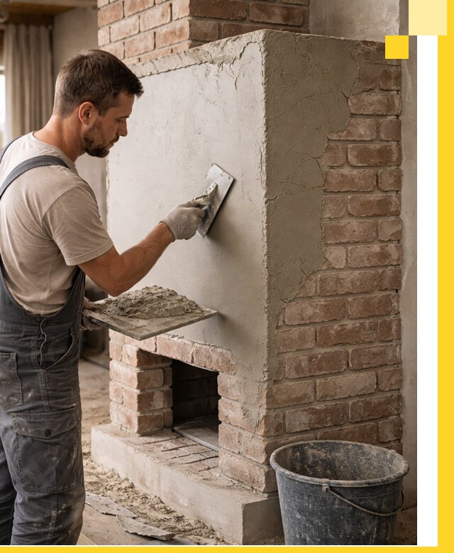 Отделка печей и облицовка каминов в Ейске под ключ