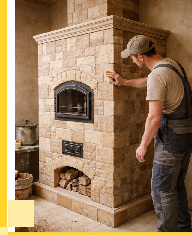 Облицовка печей в Ейске от 4638 р. под ключ | ЭриданЕск