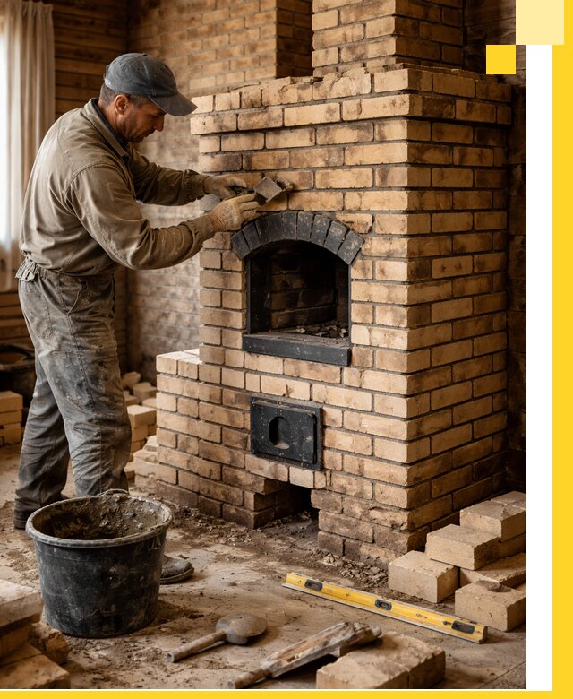 Кирпичные печи под ключ в Ейске: проектирование и кладка