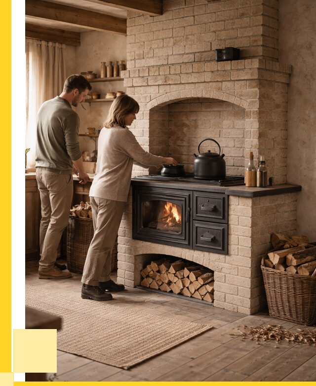 Печи с плитой в Ейске от 46377 р. | ЭриданЕск — кирпичная печь