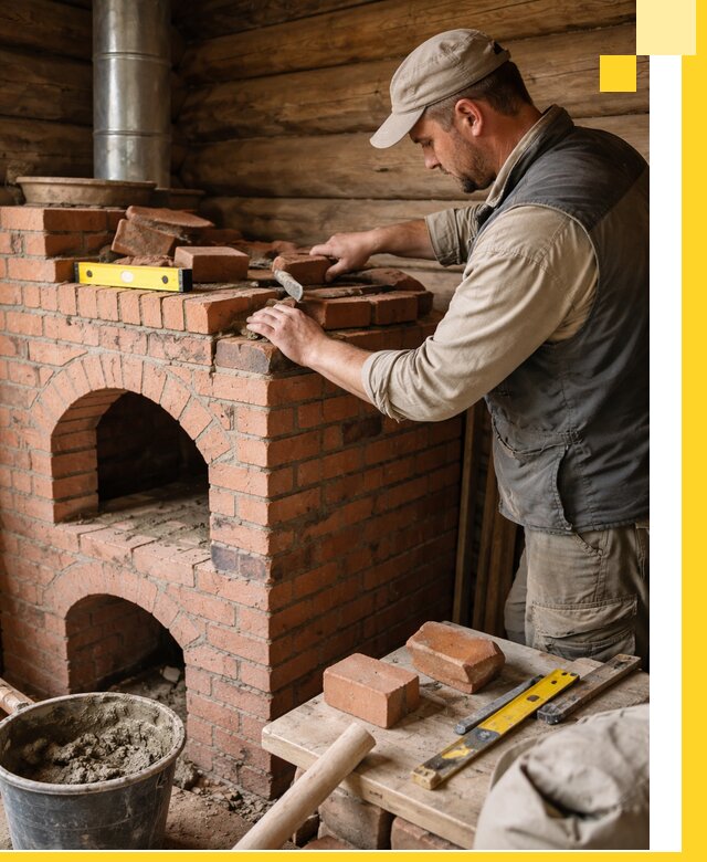 Изготовление и установка русских печей в Ейске под ключ