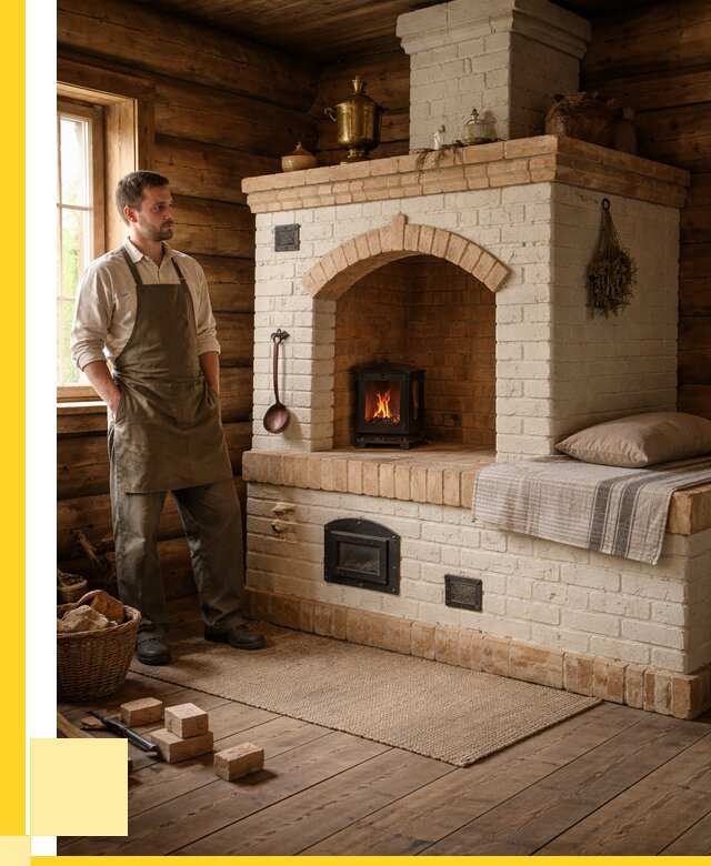 Русские печи с лежанкой под ключ в Ейске от 154590 р. ЭриданЕск