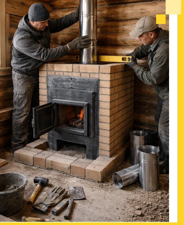 Проектирование, изготовление и установка банных печей в Ейске