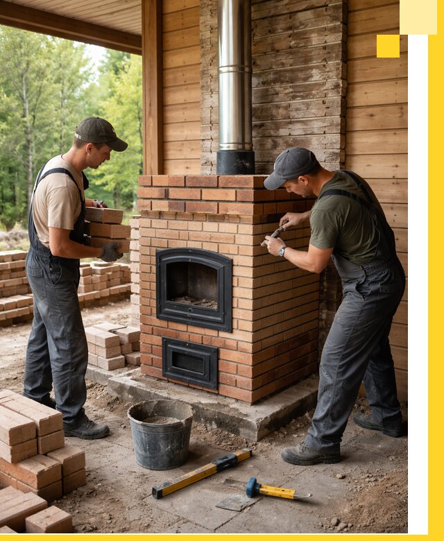 Производство и установка дачных печей под ключ в Ейске