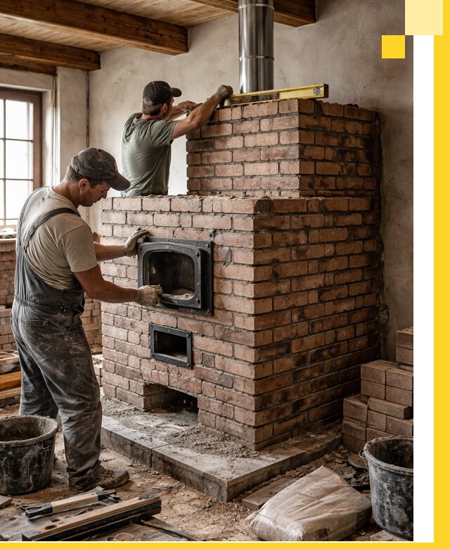 Печи для загородного дома под ключ в Ейске — монтаж и сервис