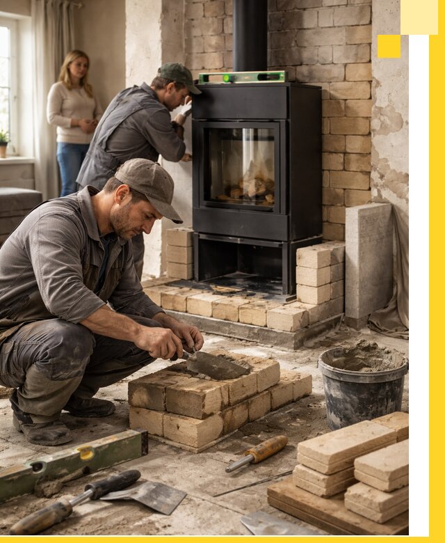 Печи и камины под ключ: проект, установка в Ейске