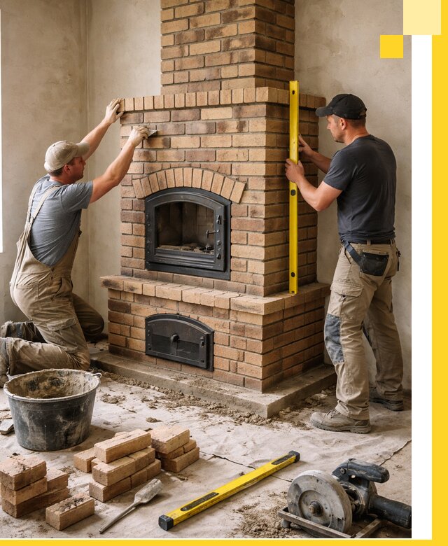 Продажа и установка печей и каминов для дома под ключ в Ейске