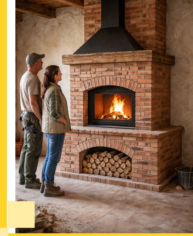 Печи камины из кирпича в Ейске от 123672 р. | ЭриданЕск