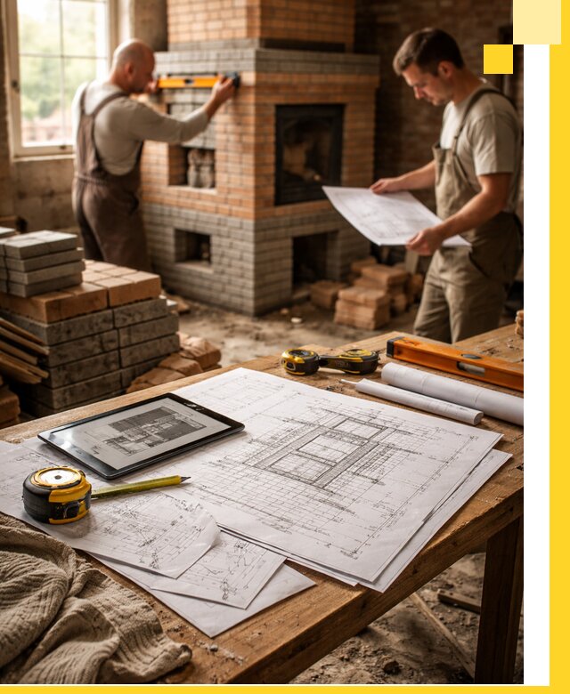 Проекты печей и каминов с индивидуальным дизайном в Ейске