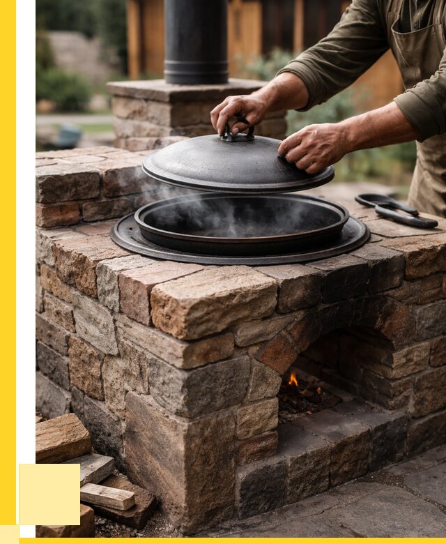 Печи для казана в Ейске по цене от 18551 р. | ЭриданЕск