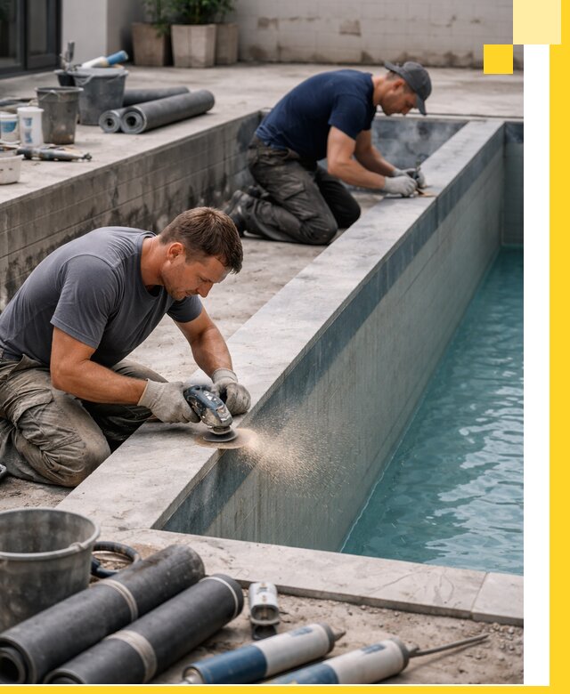 Профессиональный ремонт бассейнов под ключ в Ейске