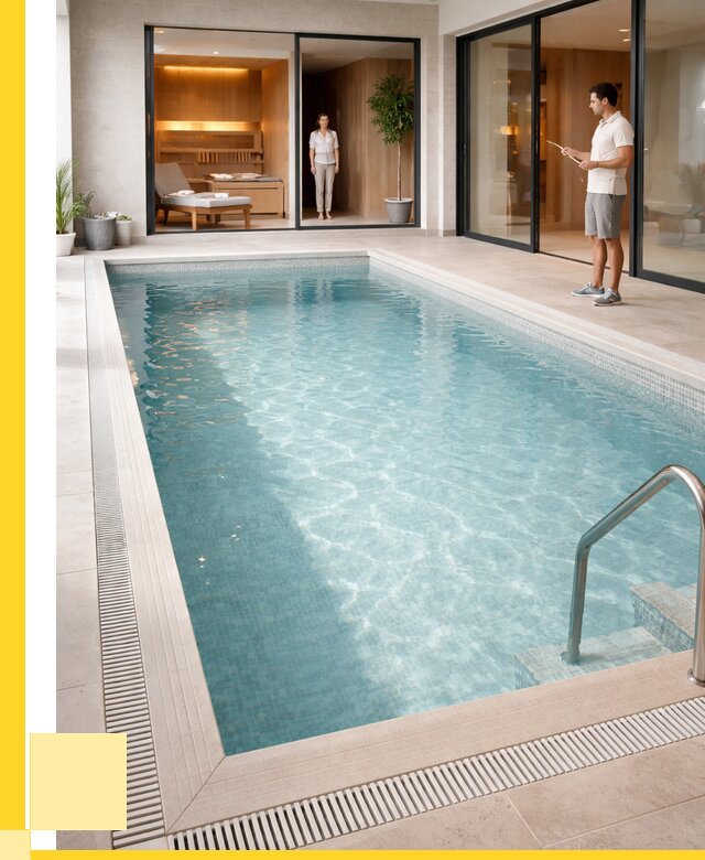 Отделка бассейна пленкой ПВХ в Ейске от 3607 р. - ЭриданЕск