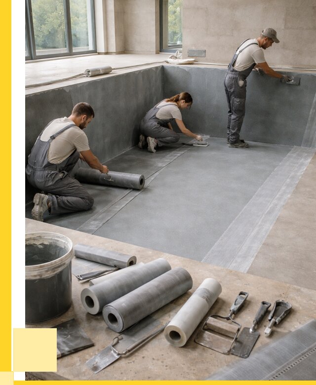 Гидроизоляция бассейнов в Ейске от 2061 р., ЭриданЕск