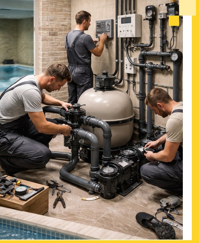 Комплексное оборудование для бассейнов под ключ в Ейске