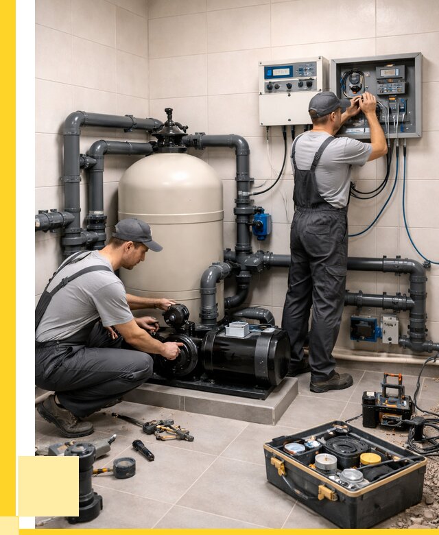 Монтаж оборудования для бассейнов в Ейске от 41224 р. | ЭриданЕск