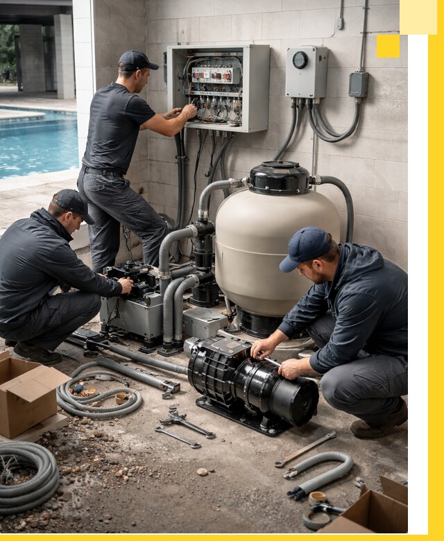 Профессиональный монтаж оборудования для бассейнов в Ейске