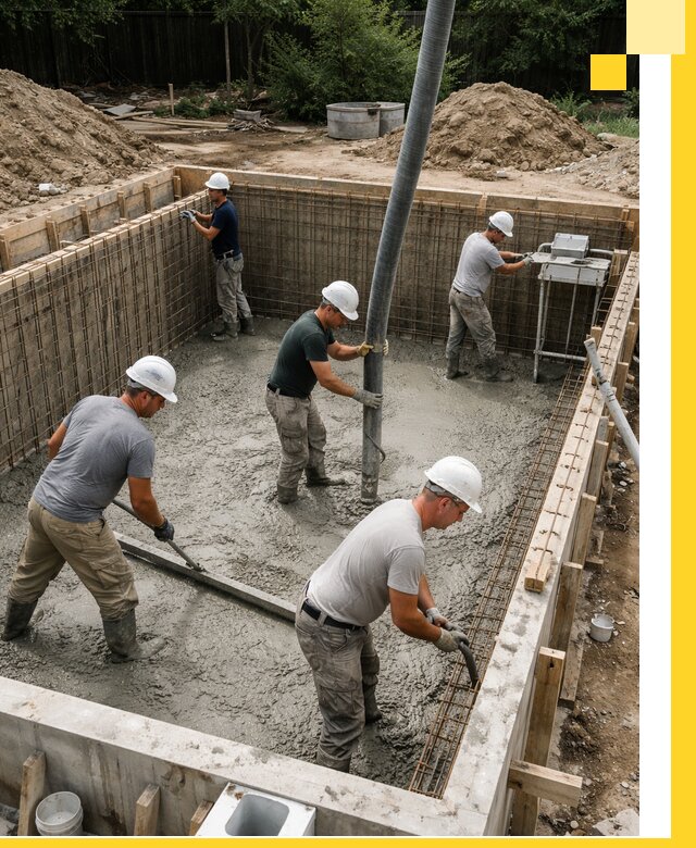 Строительство бетонных бассейнов под ключ в Ейске