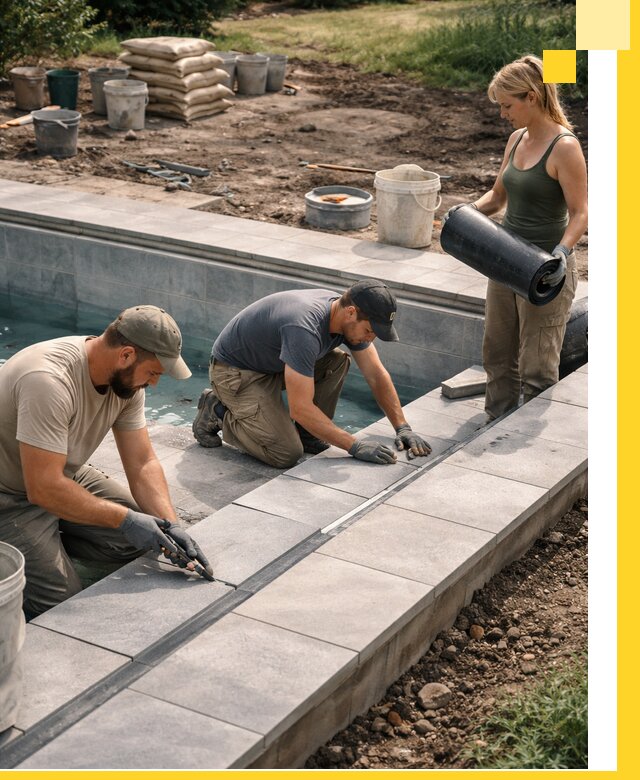 Строительство и монтаж уличных бассейнов под ключ в Ейске