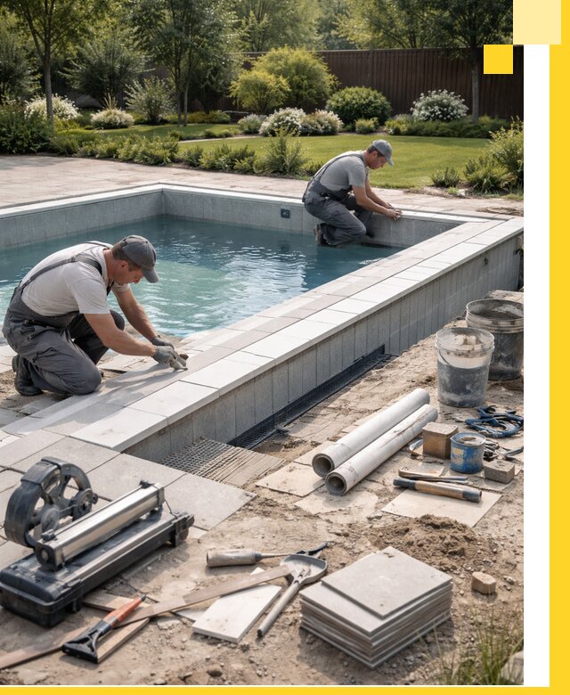 Строительство открытых бассейнов под ключ в Ейске профессионально