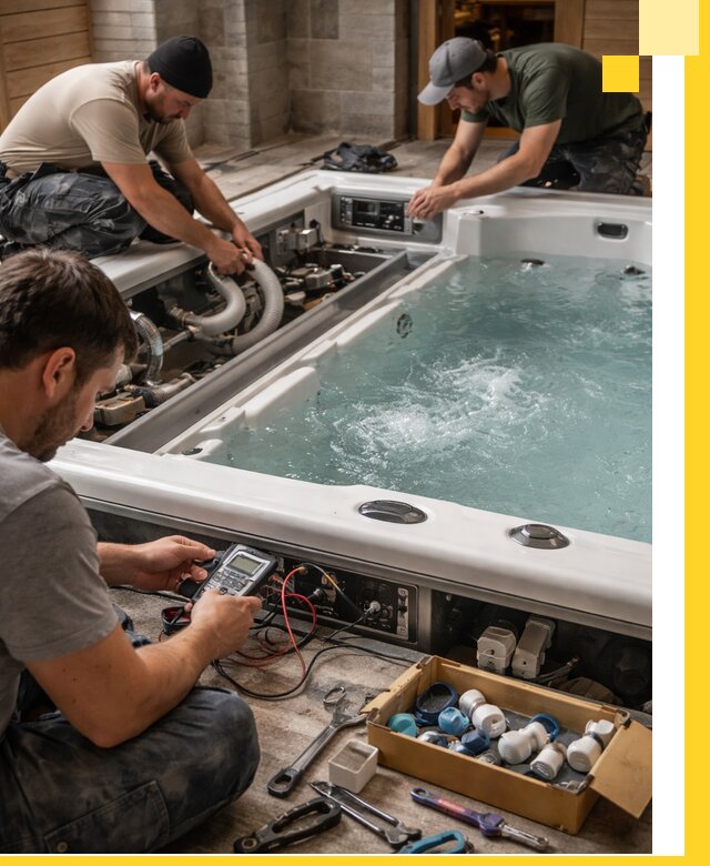 Гидромассажные бассейны под ключ в Ейске, дизайн и монтаж