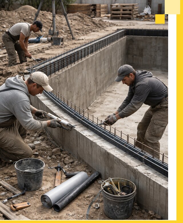 Качественный монтаж чаши бассейна в Ейске под ключ с гарантией