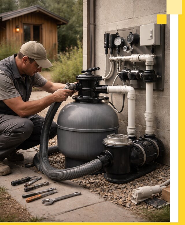 Продажа и монтаж фильтров и насосов для бассейнов в Ейске