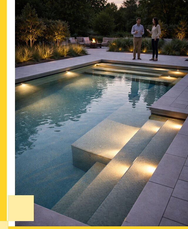 Освещение бассейнов в Ейске под ключ от 25765 р. | ЭриданЕск