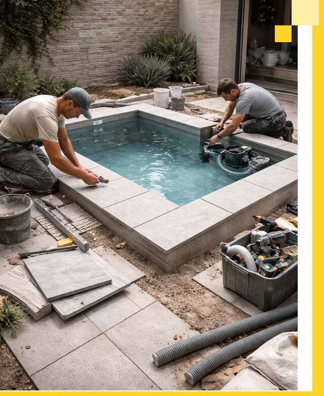 Мини бассейны под ключ в Ейске, дизайн и установка