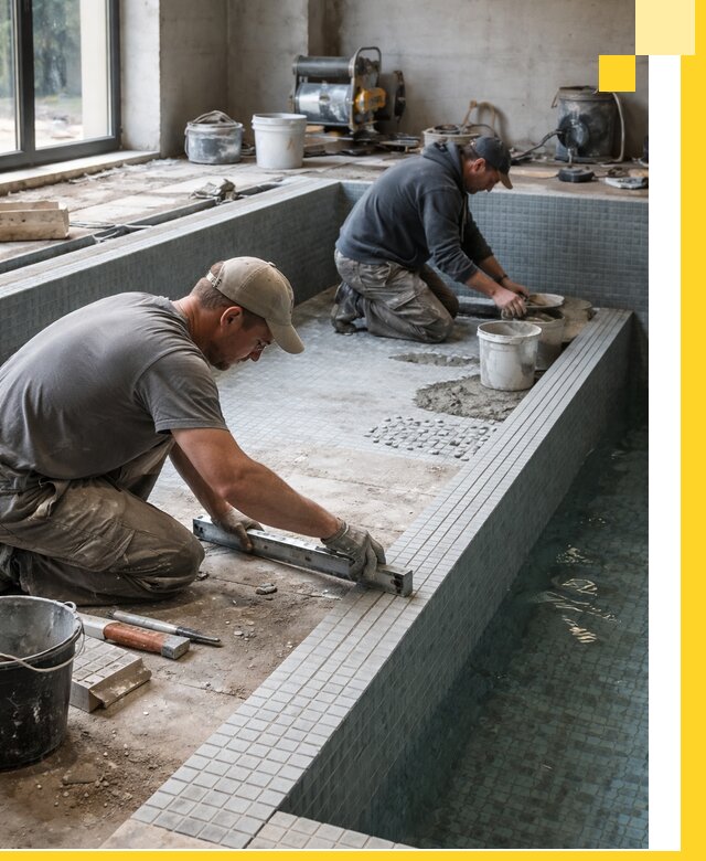 Строительство бассейна в частном доме в Ейске под ключ