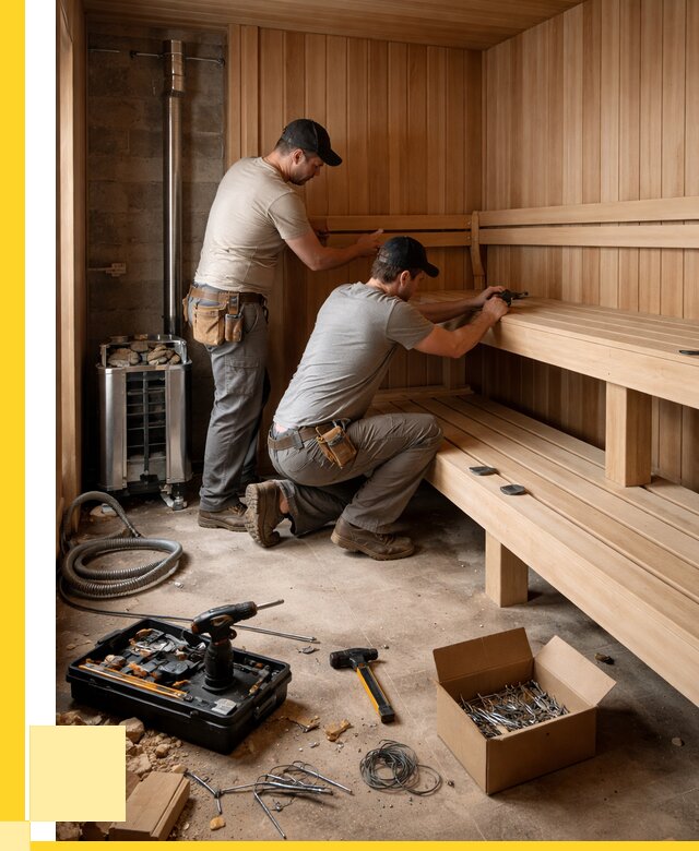 Монтаж саун под ключ в Ейске от 123672 р. | ЭриданЕск