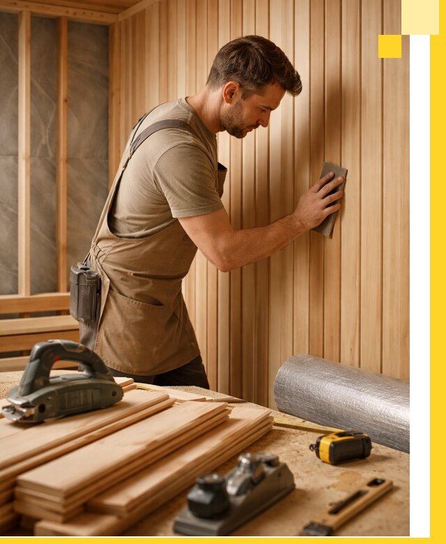 Профессиональная отделка саун и парных под ключ в Ейске