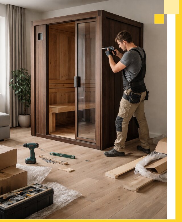 Установка и производство мини саун под ключ в Ейске