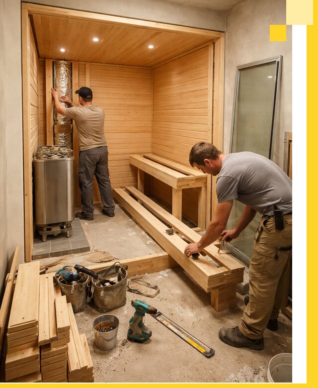 Проектирование и установка домашних саун под ключ в Ейске