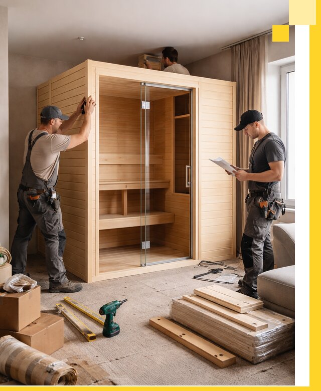 Установка и благоустройство саун в квартире в Ейске