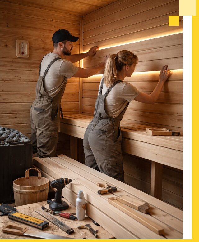 Дизайн саун и бань под ключ с индивидуальным проектом в Ейске