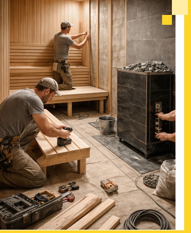 Дизайн и строительство интерьерных саун под ключ в Ейске