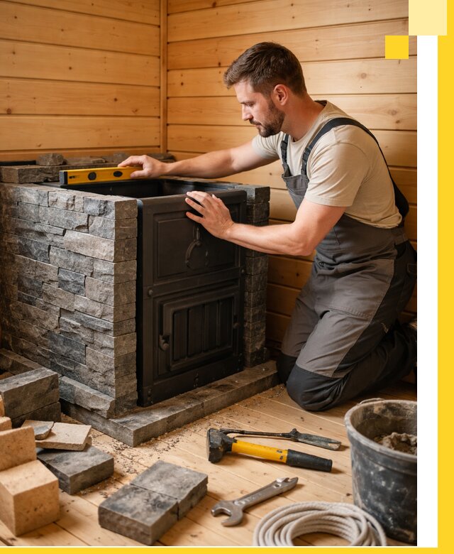 Производство и установка печей для саун под ключ в Ейске