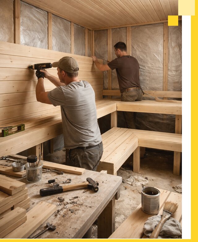 Профессиональная отделка бань и саун под ключ в Ейске