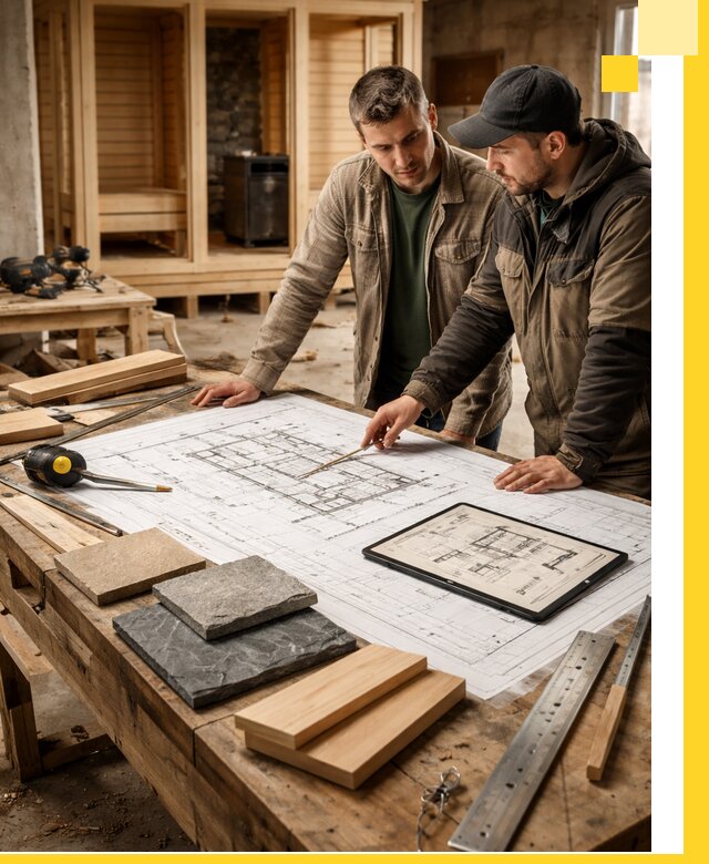 Проекты бань под ключ и планы строительства в Ейске