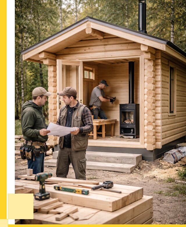 Монтаж бань под ключ в Ейске — от 206120 р. | ЭриданЕск